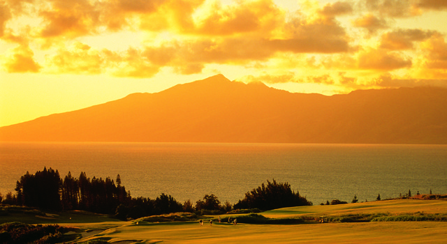 Kapalua Plantation Course at Sunset | Golf Hawaii
