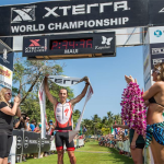 XTERRA World Championship Kapalua Maui participant at finish line